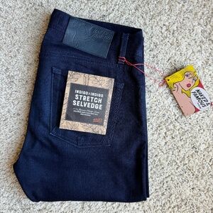 Naked and Famous - Indigo Indigo Stretch Selvedge Denim Jeans - Weird Guy